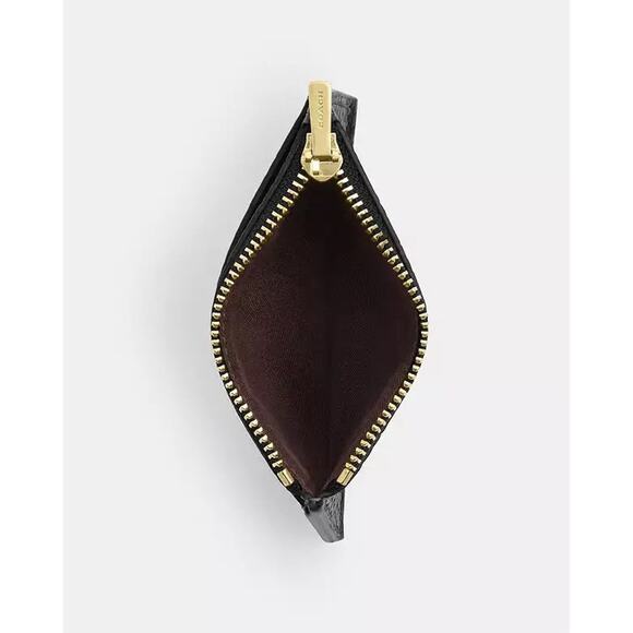 NWT Coach 2-in-1 Wallet Soft pebble Leather CCL70 Gold/Black - Picture 9 of 11